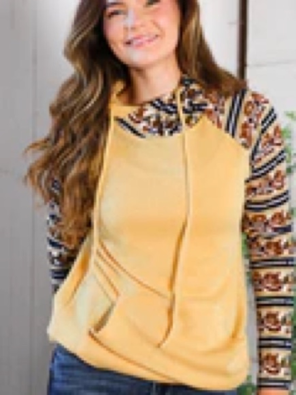 009 NWT And The Why Double Hood Long Sleeve Sweatshirt